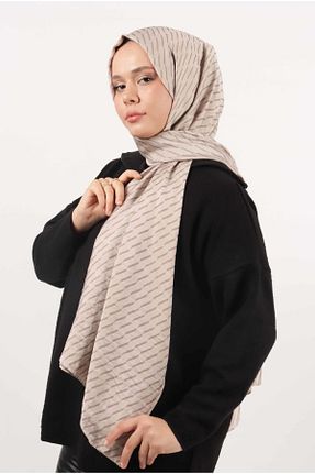 شال بژ زنانه ویسکون Pikas - کد 792217639