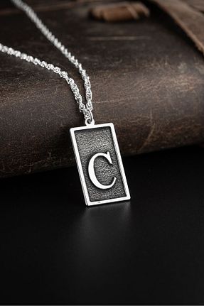 گردنبند نقره طوسی مردانه 925 عیار Vetro Silver - کد 825991440