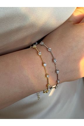 دستبند نقره طلائی زنانه 925 عیار PRETTY BERRY - کد 840750020