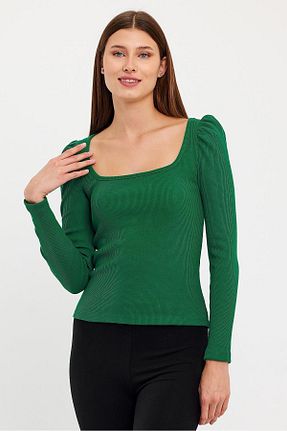 بلوز سبز زنانه ساده CrazyShopping - کد 847133545