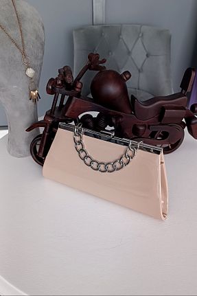 کیف پورتفوی و کلاچ بژ زنانه چرم لاکی LA CALZATURE - کد 847158339