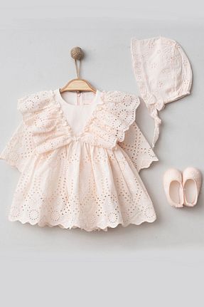 ست نوزادی صورتی بچه گانه پنبه ای Cherub Baby - کد 799554805