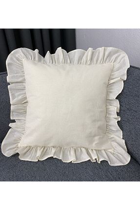 کوسن و روکش کوسن بژ کتان LILYUM - کد 847235912