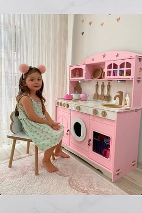 اسباب بازی چوبی صورتی 18 hedefixtoys - کد 847275767