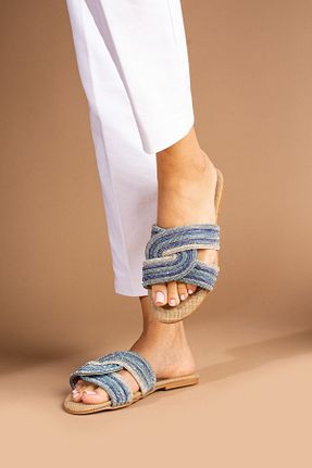 کفش مجلسی آبی زنانه چرم مصنوعی topukludünyası - کد 847261879