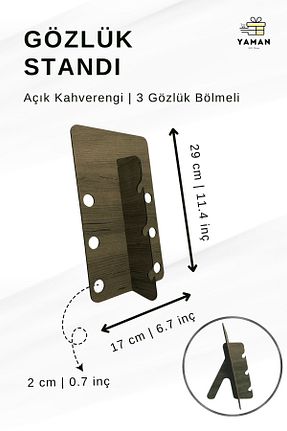 نظم دهنده کمد قهوه ای چوب Yaman Hediyelik - کد 841335813