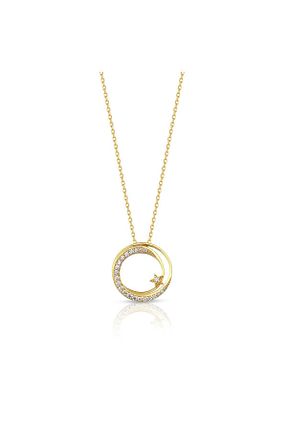 گردنبند نقره سبز زنانه 925 عیار FEB Jewelry - کد 755361932