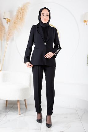 شلوار مشکی زنانه بافتنی Moda İlgi - کد 847298777