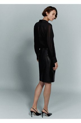 بابت مشکی زنانه پارچه ای MANGO - کد 804890308