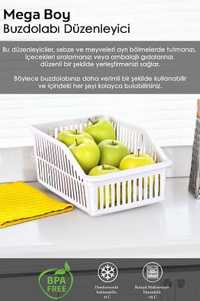 نظم دهنده یخچال پلاستیک Meleni Home - کد 826998474