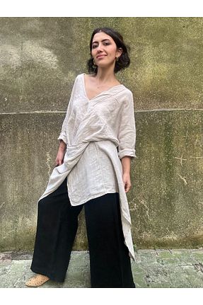 لباس بژ زنانه بافتنی sobasic - کد 828874958