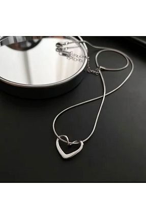 گردنبند استیل ( فولاد ) زنانه استیل ضد زنگ Takıkraliyeti - کد 847083533