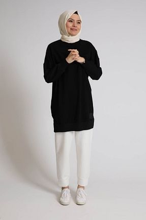 تونیک حجاب مشکی زنانه پنبه ای Soul - کد 233730110