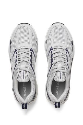 کفش اسنیکر آبی مردانه بند دار Jack & Jones - کد 847376019