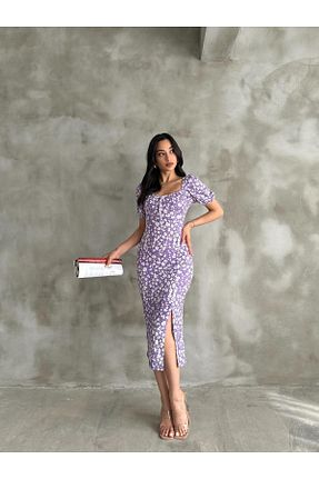 لباس بنفش زنانه بافتنی EnterStore - کد 833041023