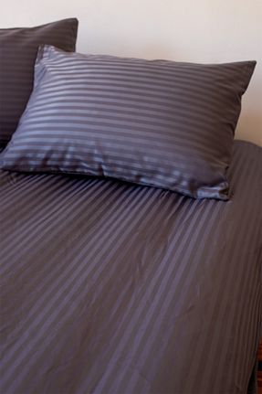 ست ملحفه تکنفره طوسی پنبه ای Tekstil Home - کد 209815216