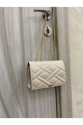 کیف دوشی بژ زنانه چرم مصنوعی Modarb - کد 750423179