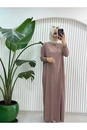 لباس حجاب صورتی اورسایز Selma Butik - کد 847458007