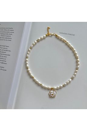 گردنبند مروارید سفید مروارید آب شیرین ORFE JEWELRY - کد 847467028