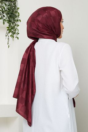 شال زرشکی زنانه پلی استر Golden Rose - کد 832413756