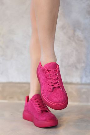 کفش اسنیکر صورتی زنانه بند دار matilda store - کد 847514462