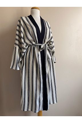 کیمونو و کافتان مشکی زنانه مخلوط ویسکون ki-nua studio - کد 833866252