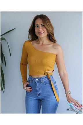بلوز زرد زنانه ساده Piraye Boutique - کد 844910882