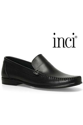 کفش کلاسیک مشکی مردانه چرم خالص İnci - کد 833736513