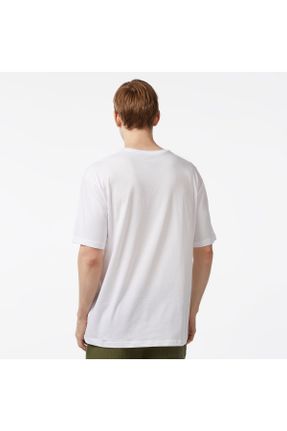 تی شرت سفید مردانه اورسایز یقه گرد کد 835860397