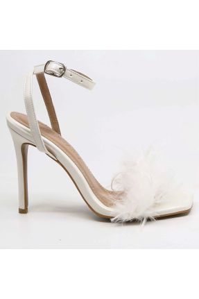 کفش مجلسی سفید زنانه پاشنه ضخیم پاشنه متوسط ( 5 - 9 cm ) چرم مصنوعی کد 791613533
