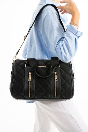 کیف دستی مشکی زنانه سایز متوسط Just Polo - کد 847339108