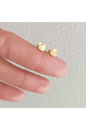 گوشواره استیل (فولاد) طلائی بچه گانه استیل ضد زنگ Atölye Eliz - کد 711764170