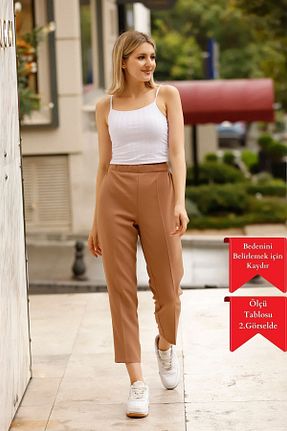 شلوار قهوه ای زنانه مخلوط پلی استر Feela Moda - کد 750741327