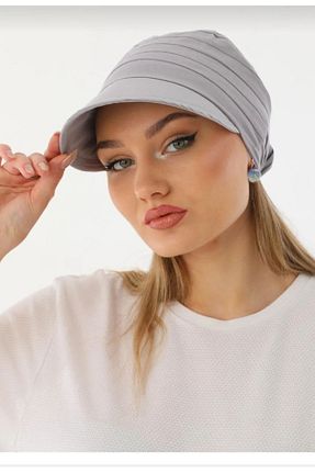 کلاه طوسی زنانه پنبه ای MY TRAY - کد 839716474