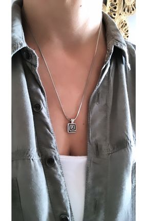 گردنبند جواهر زنانه پوشش لاکی کد 449830408