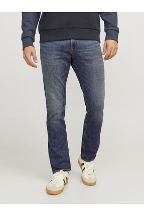 شلوار جین آبی مردانه پاچه لوله تفنگی Jack & Jones - کد 847428914