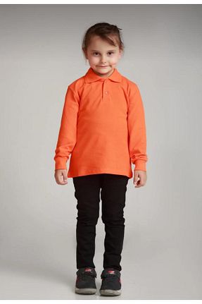 پولوشرت نارنجی بچه گانه پارچه YHE STORE - کد 847487830