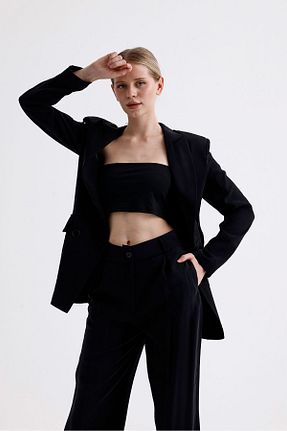 ست بالاتنه و پائین تنه مشکی زنانه بافتنی DOLCEBELLA - کد 845848803