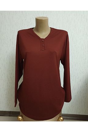 بلوز حجاب نارنجی زنانه سایز بزرگ Ön-Er Giyim - کد 299191607