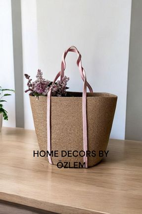 کیف دوشی قهوه ای زنانه حصیر home decors by özlem - کد 844421720