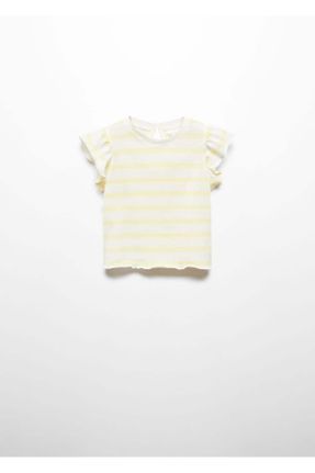 تی شرت زرد بچه گانه رگولار یقه خدمه کد 824223864