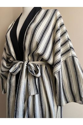 کیمونو و کافتان مشکی زنانه مخلوط ویسکون ki-nua studio - کد 833866252