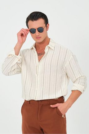پیراهن خاکی مردانه اورسایز Quagga - کد 847580625