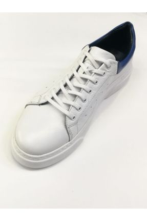 کفش پیاده روی سفید مردانه چرم طبیعی چرم مصنوعی کد 124356528
