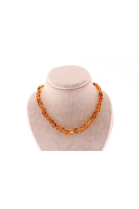 گردنبند جواهر نارنجی زنانه سنگ طبیعی OSMANLI DOĞAL TAŞ - کد 124608998