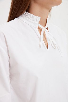 بلوز سفید زنانه ساده Koton - کد 94938054