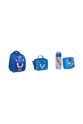 کیف مدرسه آبی بچه گانه پارچه ای Sonic - کد 847336043