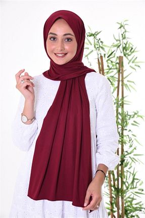 شال زرشکی زنانه پنبه ای palmiyestore - کد 68098530