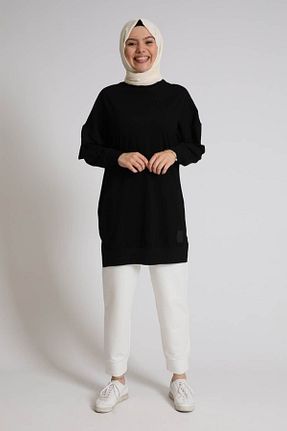 تونیک حجاب مشکی زنانه پنبه ای Soul - کد 233730110