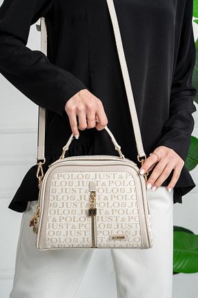 کیف دوشی بژ زنانه چرم مصنوعی Just Polo - کد 735209170